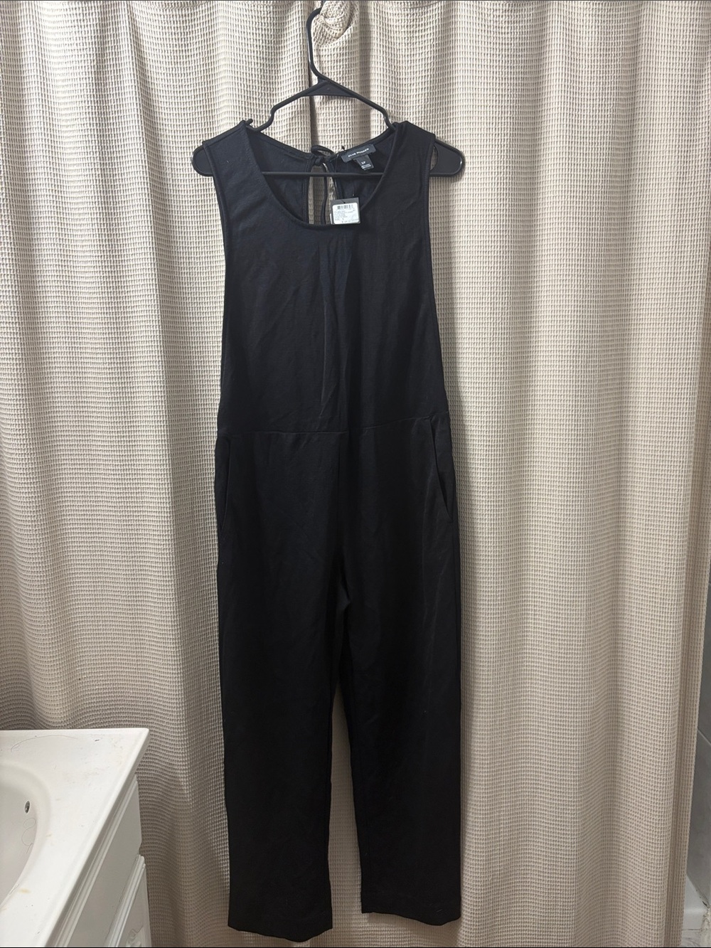 Club Monaco Black Sleeveless Jumpsuit